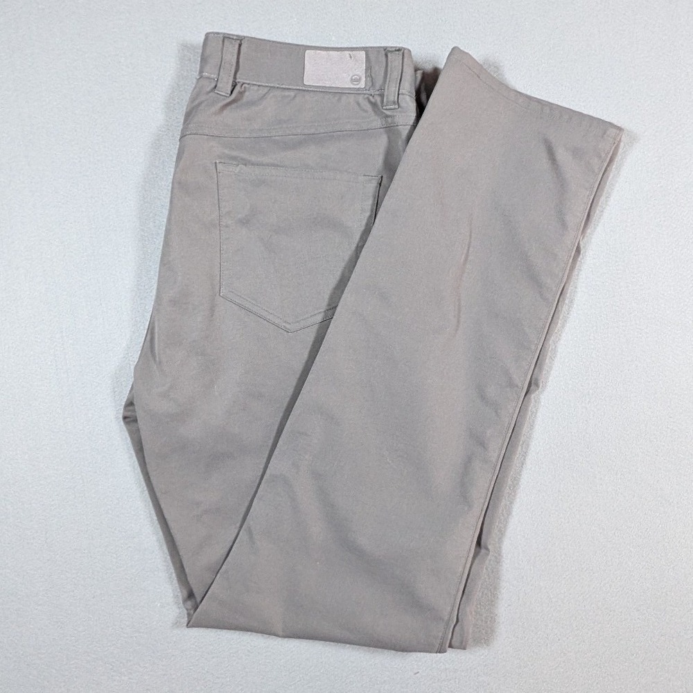 Peter Millar EB66 Performance Pants Mens 35/34 Grey Five Pocket MS21EB66FB